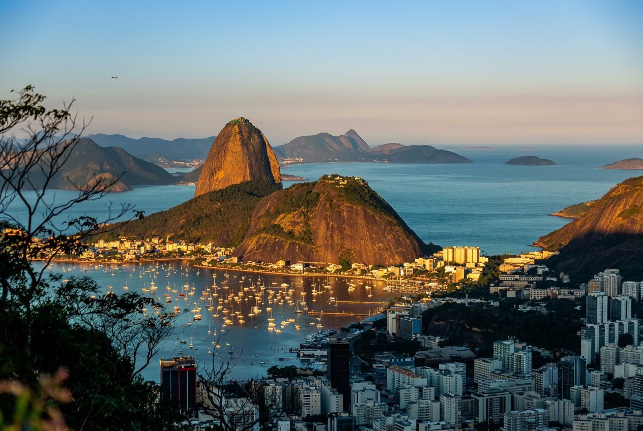 Pão de Açúcar e Baía de Botafogo, Rio de Janeiro